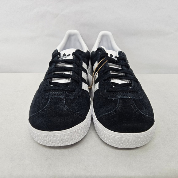 Adidas Gazelle J Casual Sneakers BB2502 Core Black White Gold Kids Size 4 - Picture 5 of 11